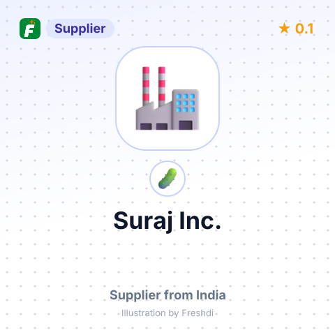 Suraj Inc.  – summary card, no photo uploaded yet