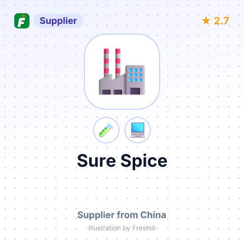 Sure Spice – summary card, no photo uploaded yet