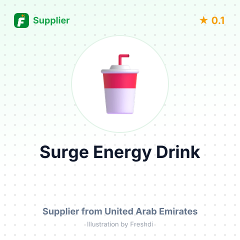 Surge Energy Drink – summary card, no photo uploaded yet
