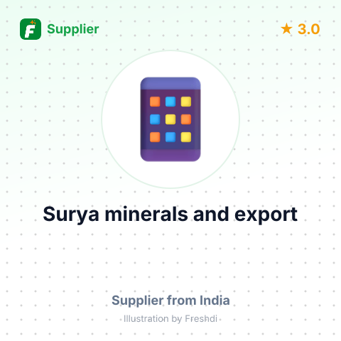 Surya minerals and export – summary card, no photo uploaded yet