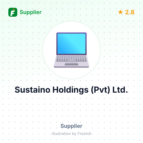 Sustaino Holdings (Pvt) Ltd. – summary card, no photo uploaded yet