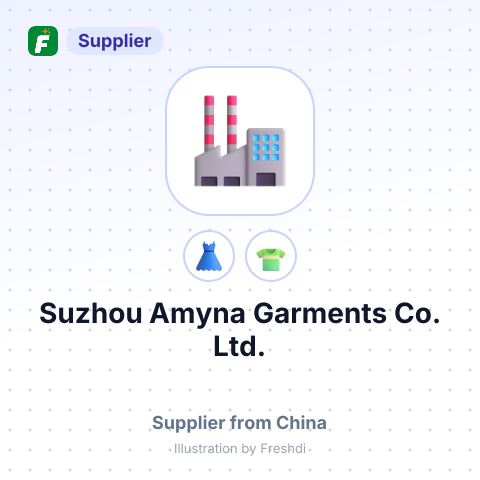 Suzhou Amyna Garments Co., Ltd. – summary card, no photo uploaded yet