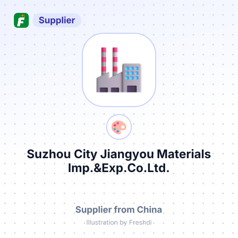 Suzhou City Jiangyou Materials Imp.&Exp.Co.Ltd. – summary card, no photo uploaded yet