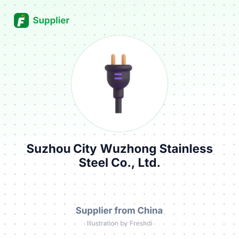 Suzhou City Wuzhong Stainless Steel Co., Ltd. – summary card, no photo uploaded yet