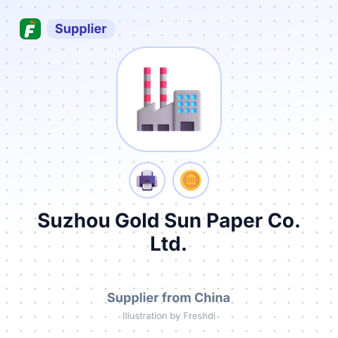Suzhou Gold Sun Paper Co., Ltd. – summary card, no photo uploaded yet