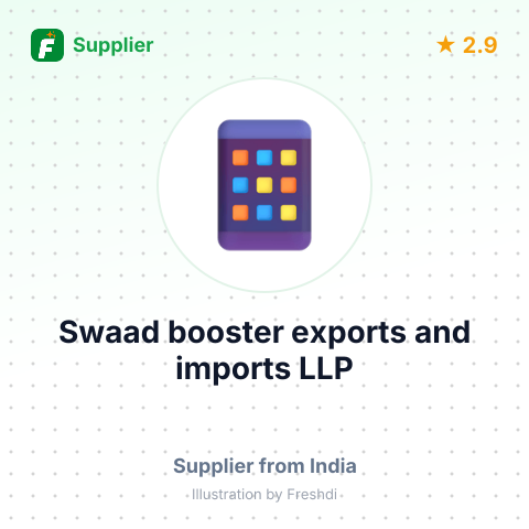 Swaad booster exports and imports LLP  – summary card, no photo uploaded yet