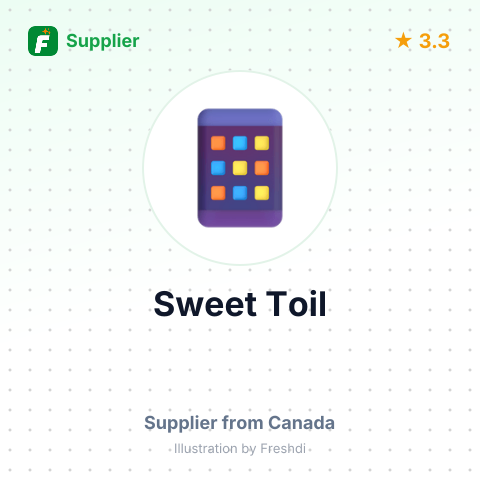 Sweet Toil – summary card, no photo uploaded yet