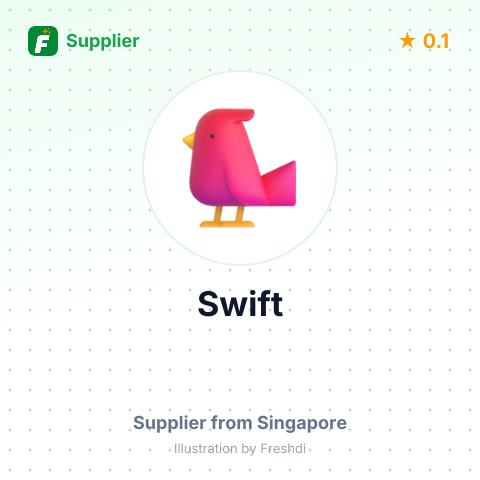 Swift  – summary card, no photo uploaded yet