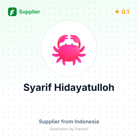 Syarif Hidayatulloh  – summary card, no photo uploaded yet
