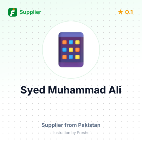 Syed Muhammad Ali  – summary card, no photo uploaded yet