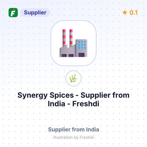 Synergy Spices  – summary card, no photo uploaded yet