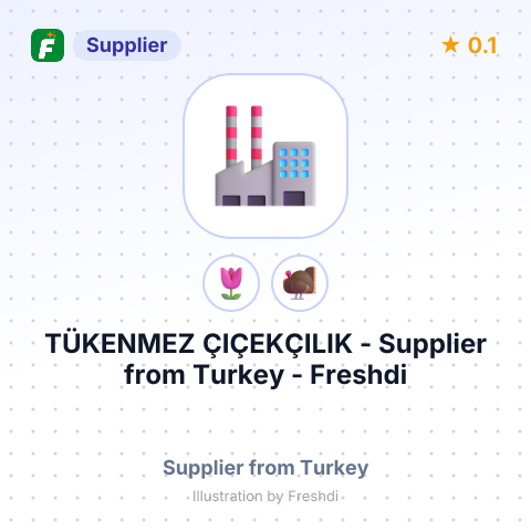 TÜKENMEZ ÇIÇEKÇILIK – summary card, no photo uploaded yet