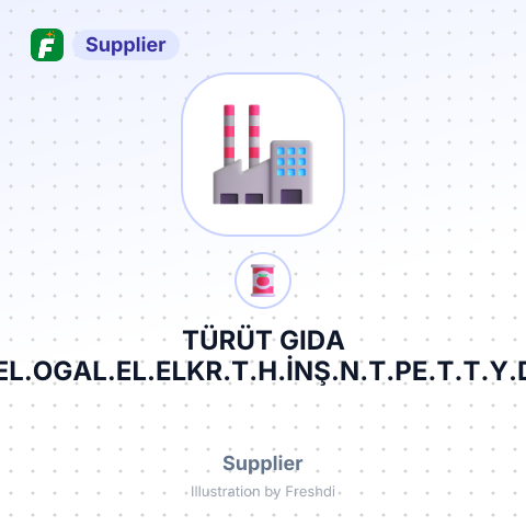 TÜRÜT GIDA MAD.TEL.OGAL.EL.ELKR.T.H.İNŞ.N.T.PE.T.T.Y.D.T.LTD – summary card, no photo uploaded yet