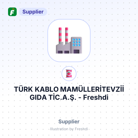 TÜRK KABLO MAMÜLLERİTEVZİİ GIDA TİC.A.Ş. – summary card, no photo uploaded yet