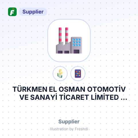 TÜRKMEN EL OSMAN OTOMOTİV VE SANAYİ TİCARET LİMİTED ŞİRKETİ – summary card, no photo uploaded yet
