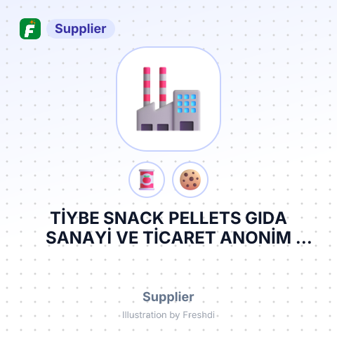 TİYBE SNACK PELLETS GIDA SANAYİ VE TİCARET ANONİM ŞİRKETİ – summary card, no photo uploaded yet