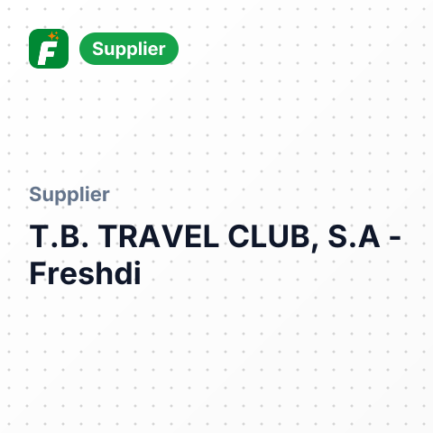 T.B. TRAVEL CLUB, S.A – summary card, no photo uploaded yet