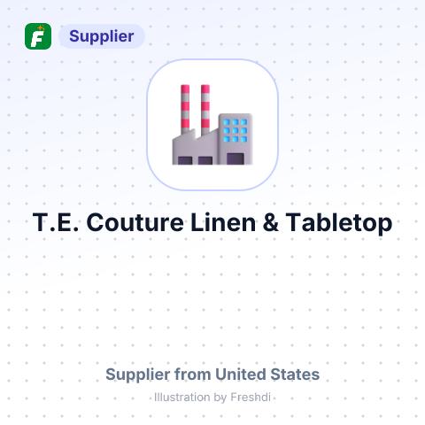 T.E. Couture Linen & Tabletop – summary card, no photo uploaded yet