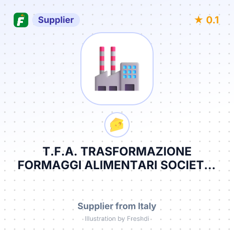 T.F.A. TRASFORMAZIONE FORMAGGI ALIMENTARI SOCIETA' A RESPONSABILITA' L – summary card, no photo uploaded yet