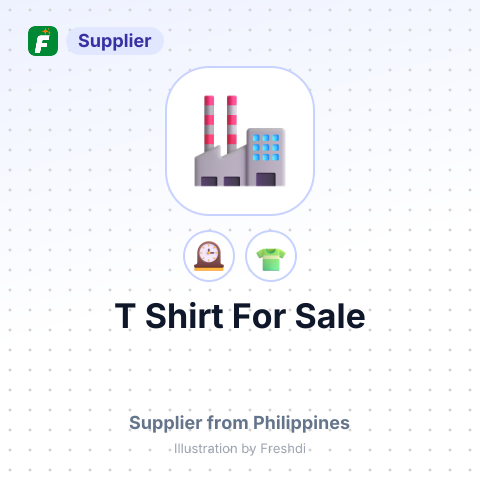T Shirt For Sale – summary card, no photo uploaded yet