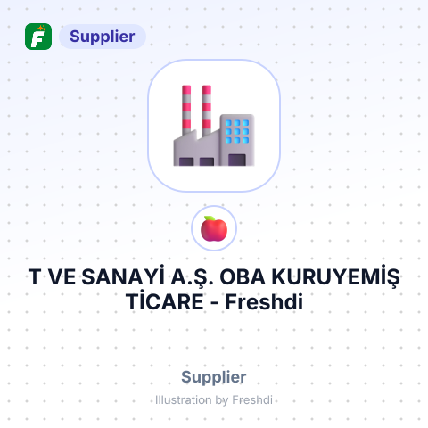 T VE SANAYİ A.Ş. OBA KURUYEMİŞ TİCARE – summary card, no photo uploaded yet