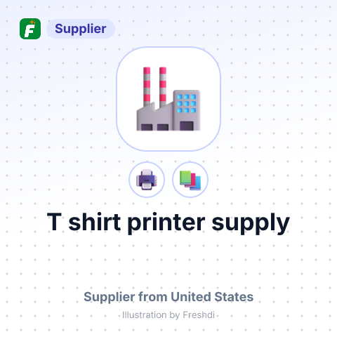 T shirt printer supply – summary card, no photo uploaded yet