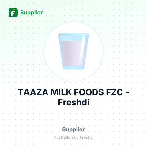 TAAZA MILK FOODS FZC – summary card, no photo uploaded yet