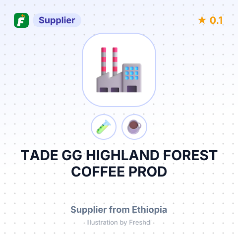 TADE GG HIGHLAND FOREST COFFEE PROD – summary card, no photo uploaded yet
