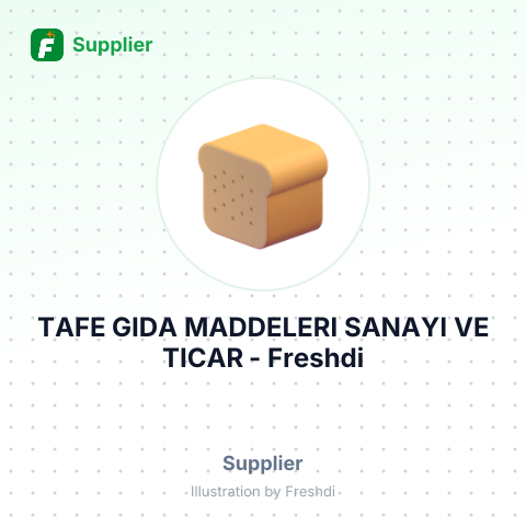 TAFE GIDA MADDELERI SANAYI VE TICAR – summary card, no photo uploaded yet