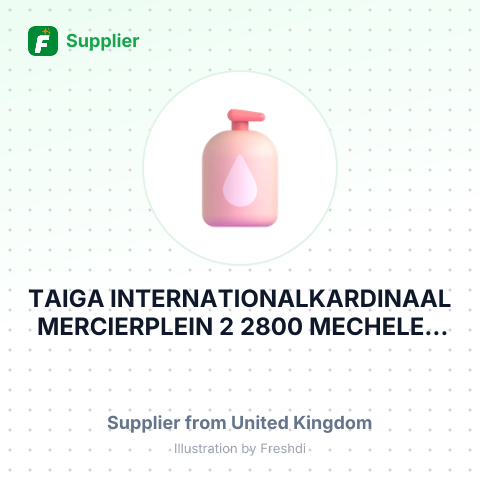 TAIGA INTERNATIONALKARDINAAL MERCIERPLEIN 2 2800 MECHELEN BELGIUM VIA FLAVOURS AND ESSE – summary card, no photo uploaded yet