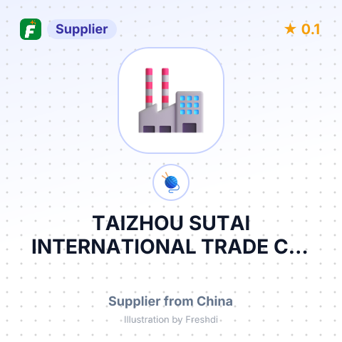 TAIZHOU SUTAI INTERNATIONAL TRADE CO.,LTD – summary card, no photo uploaded yet