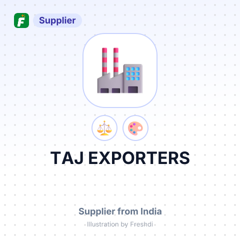 TAJ EXPORTERS – summary card, no photo uploaded yet