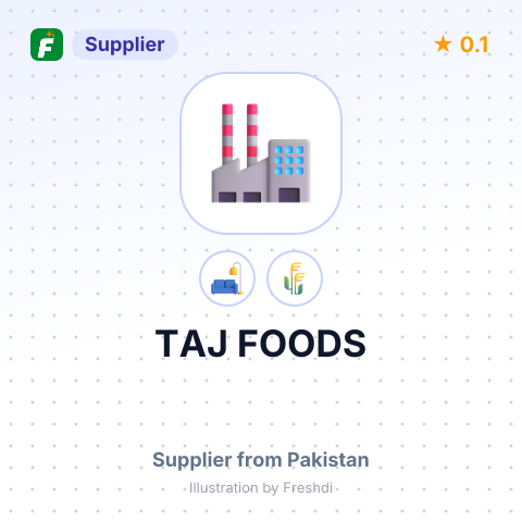 TAJ FOODS – summary card, no photo uploaded yet