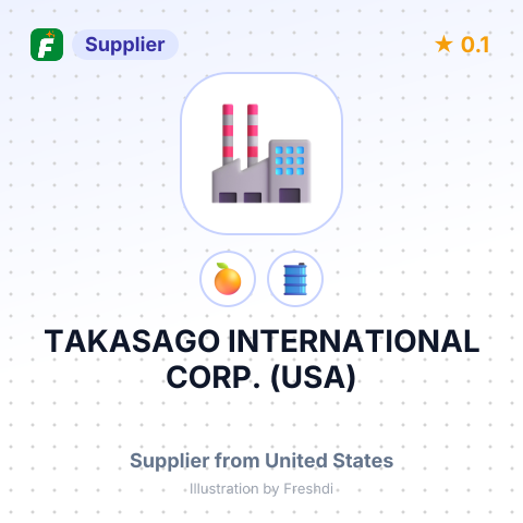 TAKASAGO INTERNATIONAL CORP. (USA) – summary card, no photo uploaded yet