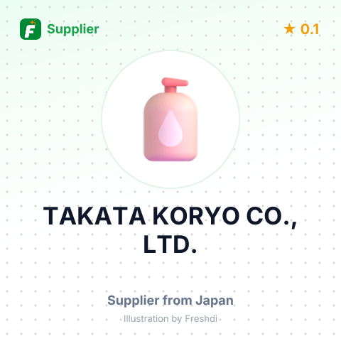 TAKATA KORYO CO., LTD. – summary card, no photo uploaded yet