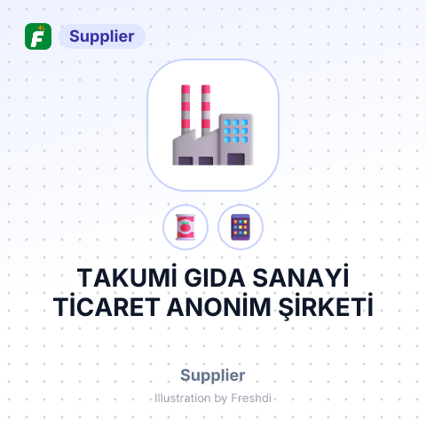TAKUMİ GIDA SANAYİ TİCARET ANONİM ŞİRKETİ – summary card, no photo uploaded yet