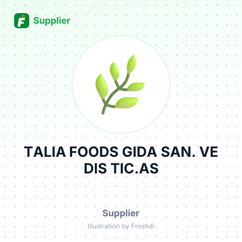 TALIA FOODS GIDA SAN. VE DIS TIC.AS – summary card, no photo uploaded yet