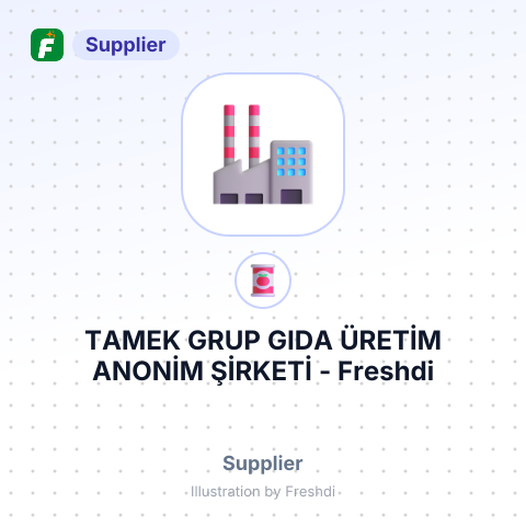 TAMEK GRUP GIDA ÜRETİM ANONİM ŞİRKETİ – summary card, no photo uploaded yet