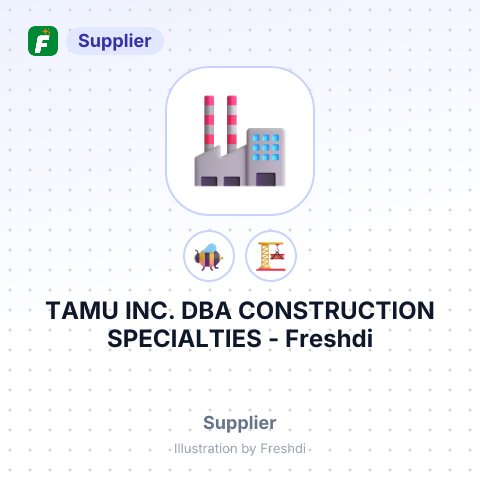 TAMU INC. DBA CONSTRUCTION SPECIALTIES – summary card, no photo uploaded yet