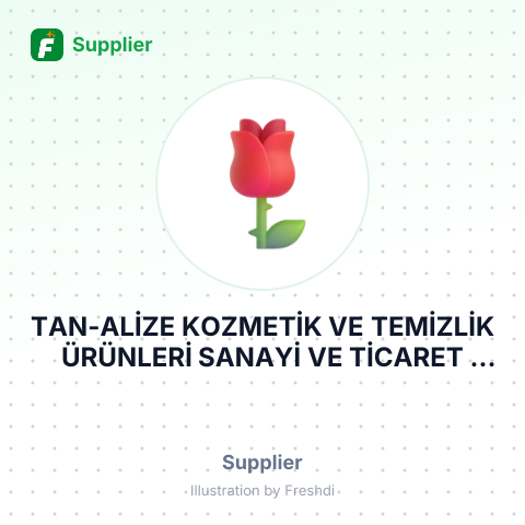 TAN-ALİZE KOZMETİK VE TEMİZLİK ÜRÜNLERİ SANAYİ VE TİCARET ANONİM ŞİRKETİ – summary card, no photo uploaded yet