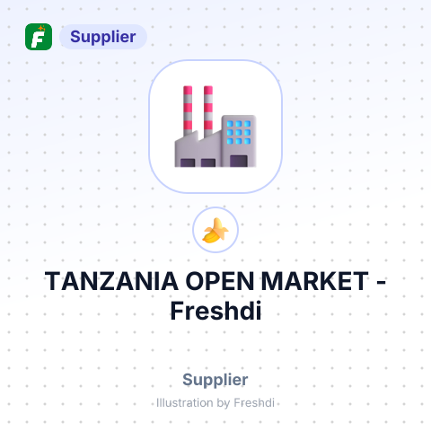 TANZANIA OPEN MARKET – summary card, no photo uploaded yet