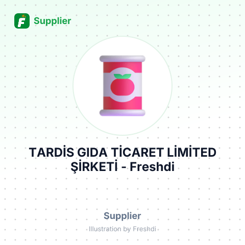 TARDİS GIDA TİCARET LİMİTED ŞİRKETİ – summary card, no photo uploaded yet