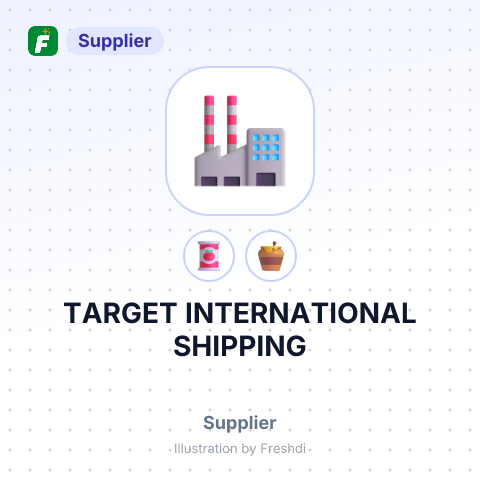 TARGET INTERNATIONAL SHIPPING – summary card, no photo uploaded yet