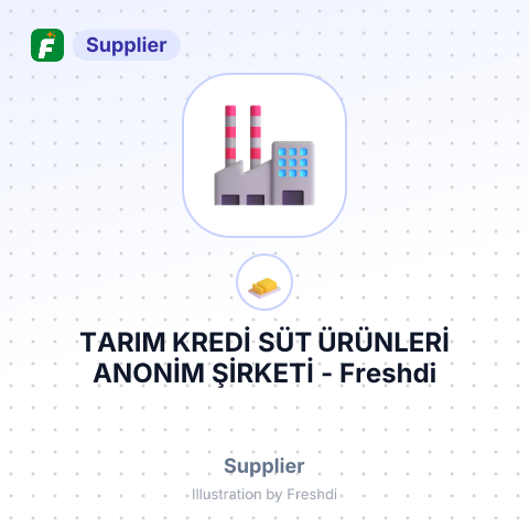 TARIM KREDİ SÜT ÜRÜNLERİ ANONİM ŞİRKETİ – summary card, no photo uploaded yet