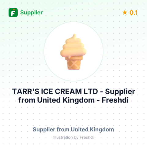 TARR'S ICE CREAM LTD – summary card, no photo uploaded yet