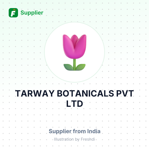 TARWAY BOTANICALS PVT LTD – summary card, no photo uploaded yet