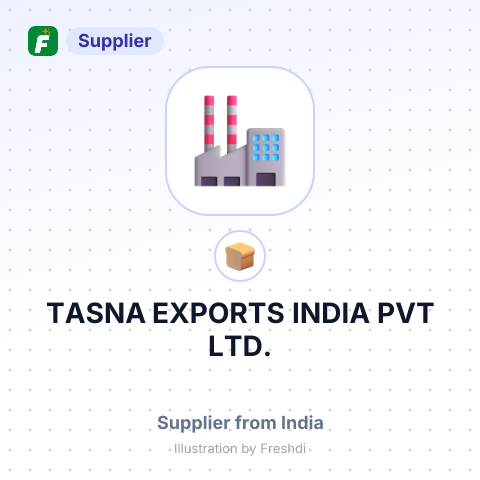 TASNA EXPORTS INDIA PVT LTD. – summary card, no photo uploaded yet