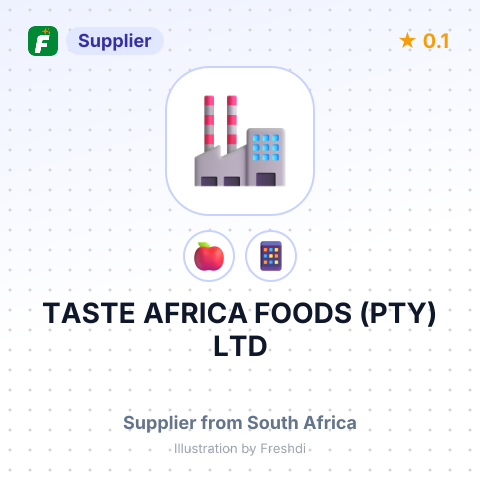 TASTE AFRICA FOODS (PTY) LTD – summary card, no photo uploaded yet
