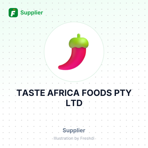 TASTE AFRICA FOODS PTY LTD – summary card, no photo uploaded yet