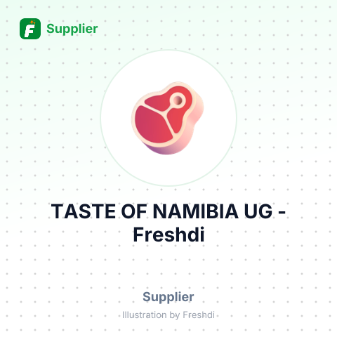 TASTE OF NAMIBIA UG – summary card, no photo uploaded yet